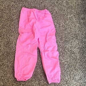 art class Bright Pink Kids cargo Joggers